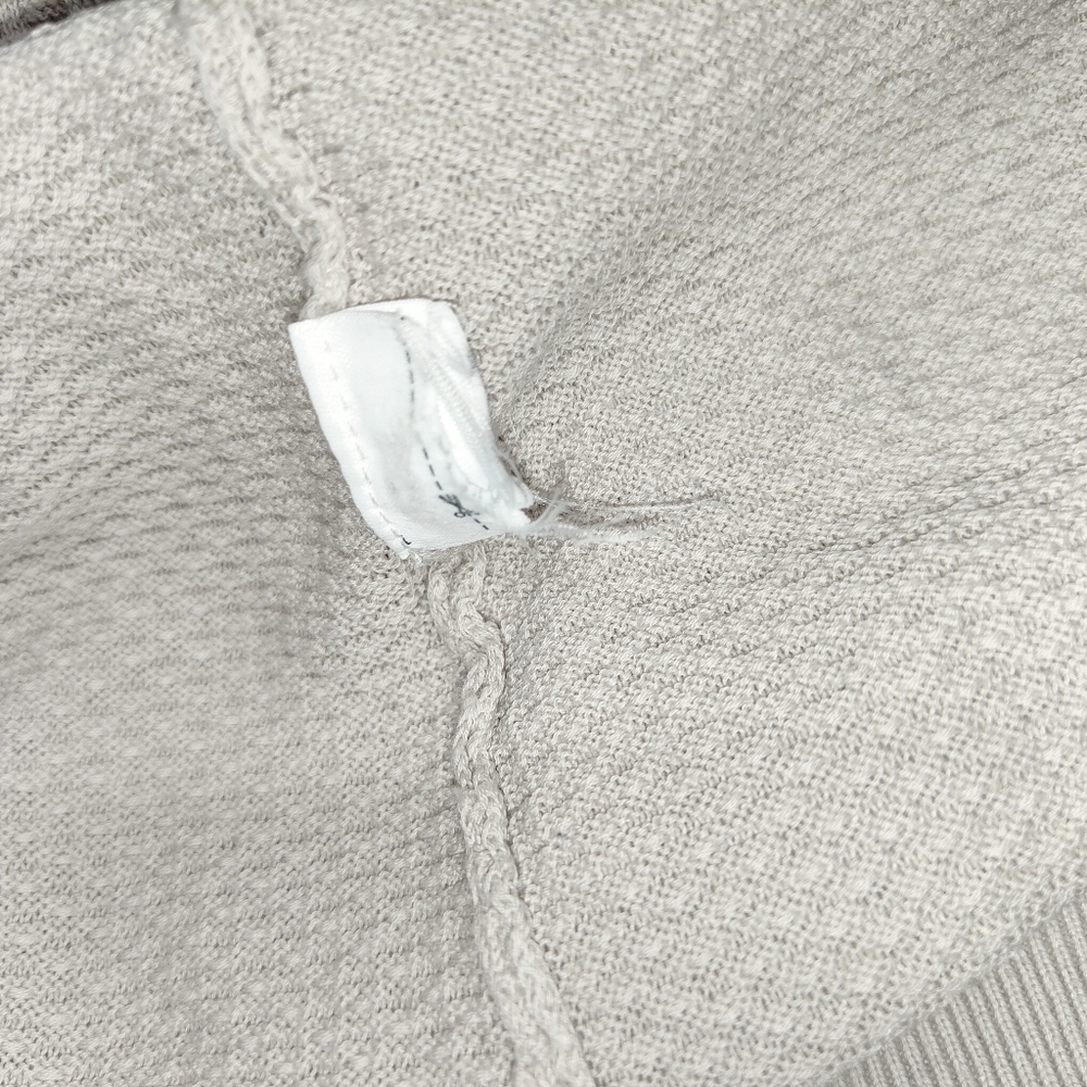 Massimo Dutti Grey Waffle Knit Polo Shirt Size XL Extra Fine Cotton - Picture 9 of 10